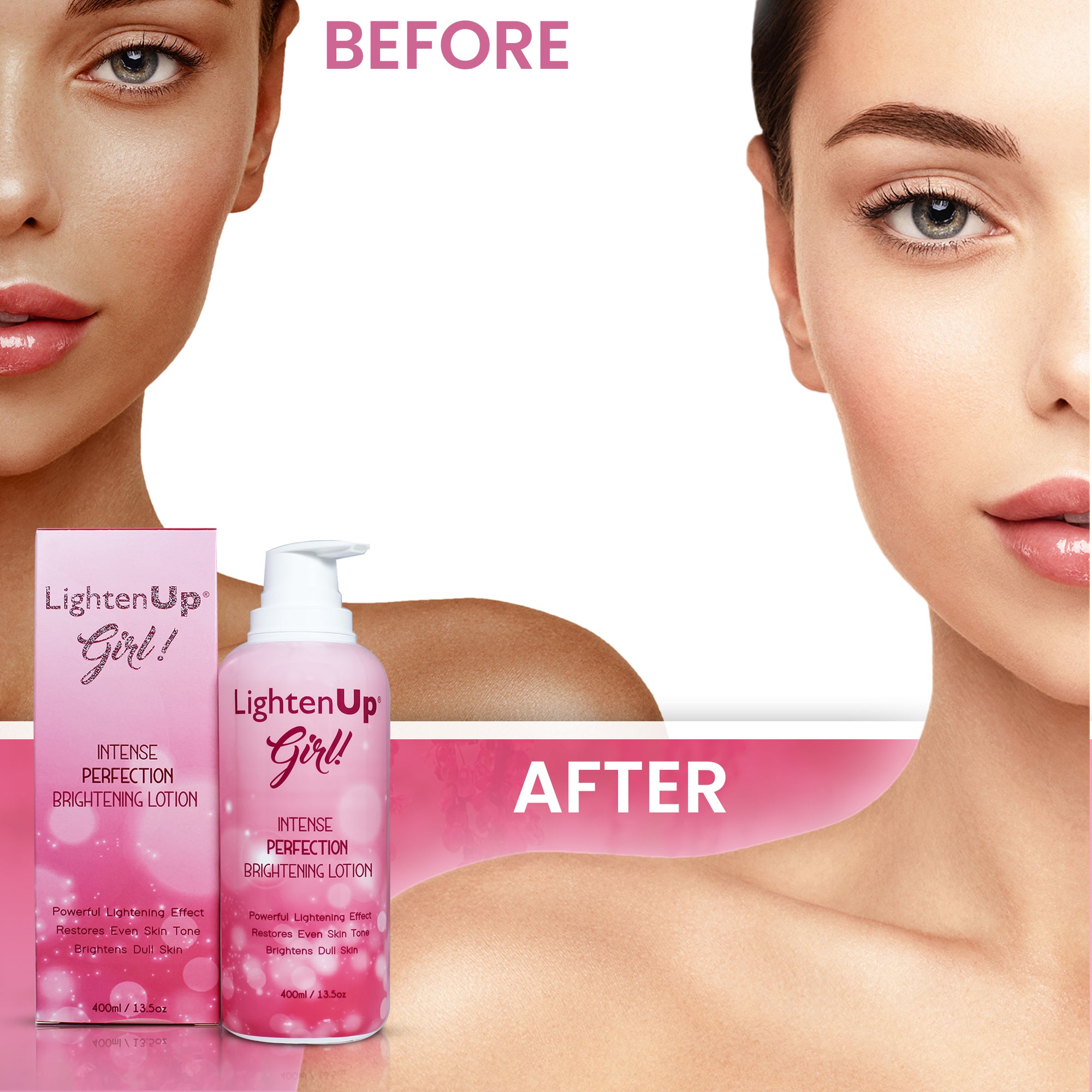 Omic LightenUp Girl! Intense Perfection Brightening Lotion - 400ml / 13.5 Oz