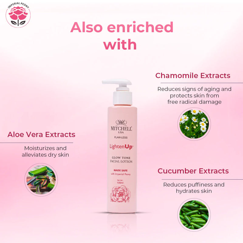 Lighten Up Flaw-Less Glow Tone Facial Lotion 100ml