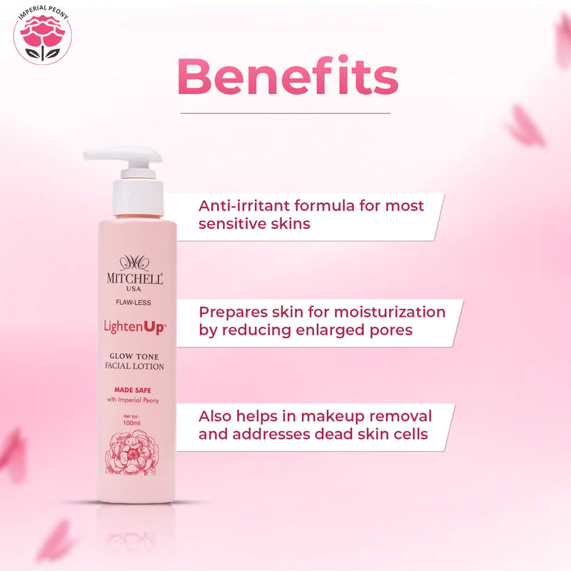 Lighten Up Flaw-Less Glow Tone Facial Lotion 100ml