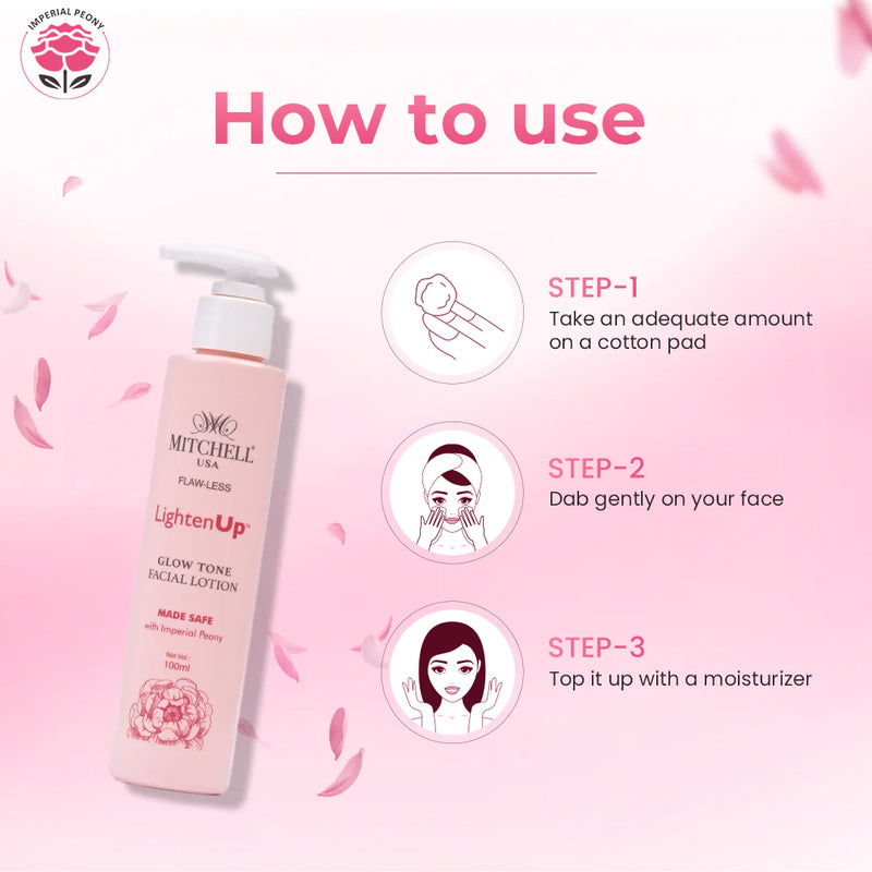 Lighten Up Flaw-Less Glow Tone Facial Lotion 100ml