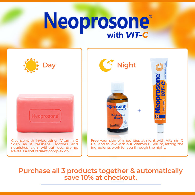Glanadh Neoprosone Bar Soap le Vitimín C - 200g / 4.4 Oz