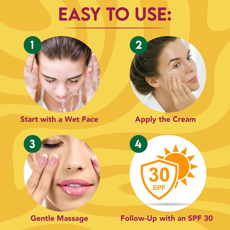 Organic Extract Turmeric Facial Cream 4 oz/118 ml