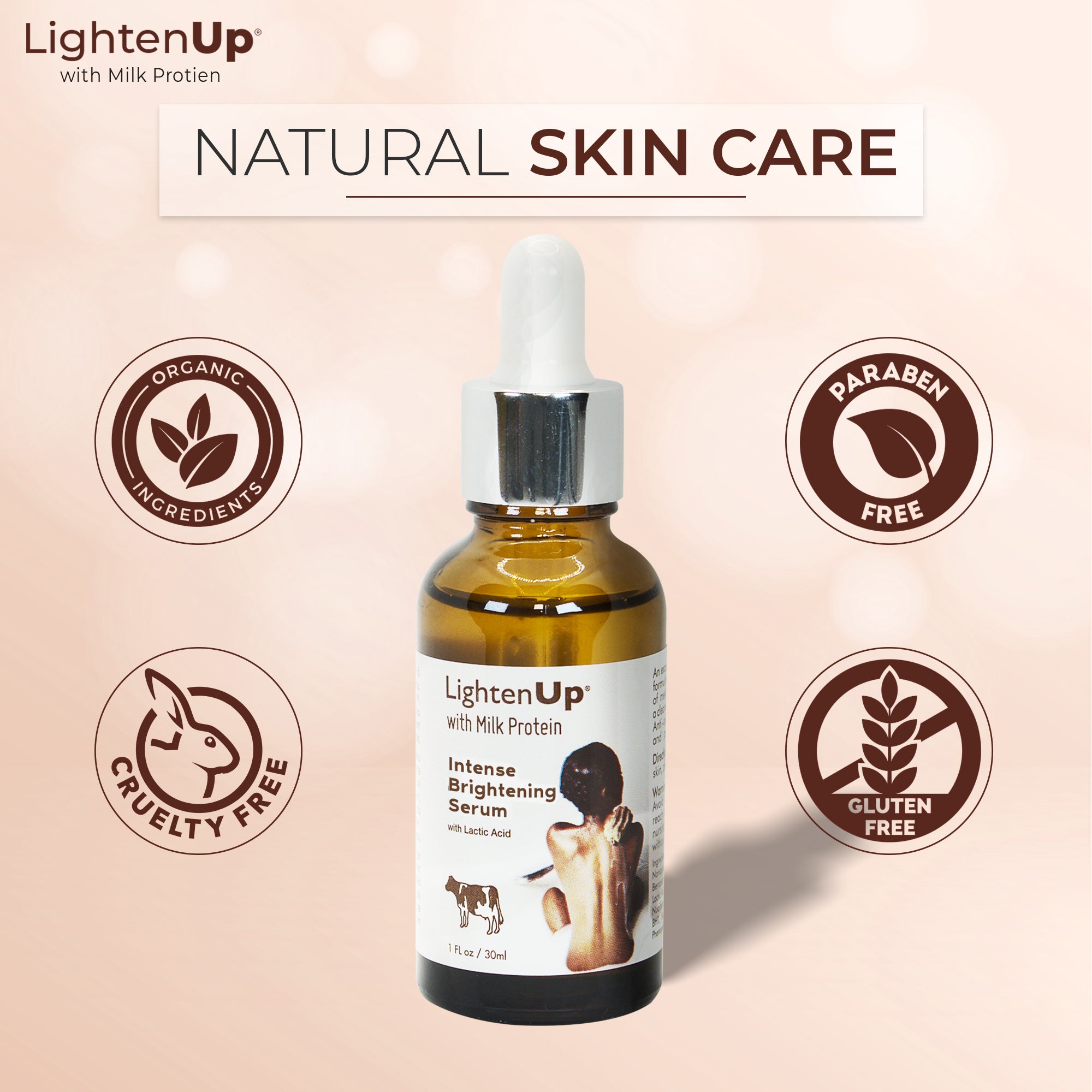 Omic Lightenup Lactic Acid Active Intense Lightening Serum - 30ml