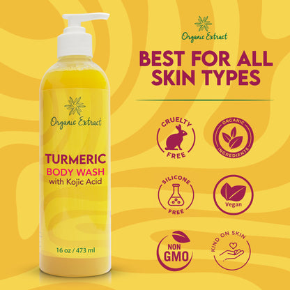 Organic Extract Turmeric Body Wash 16 oz/473 ml