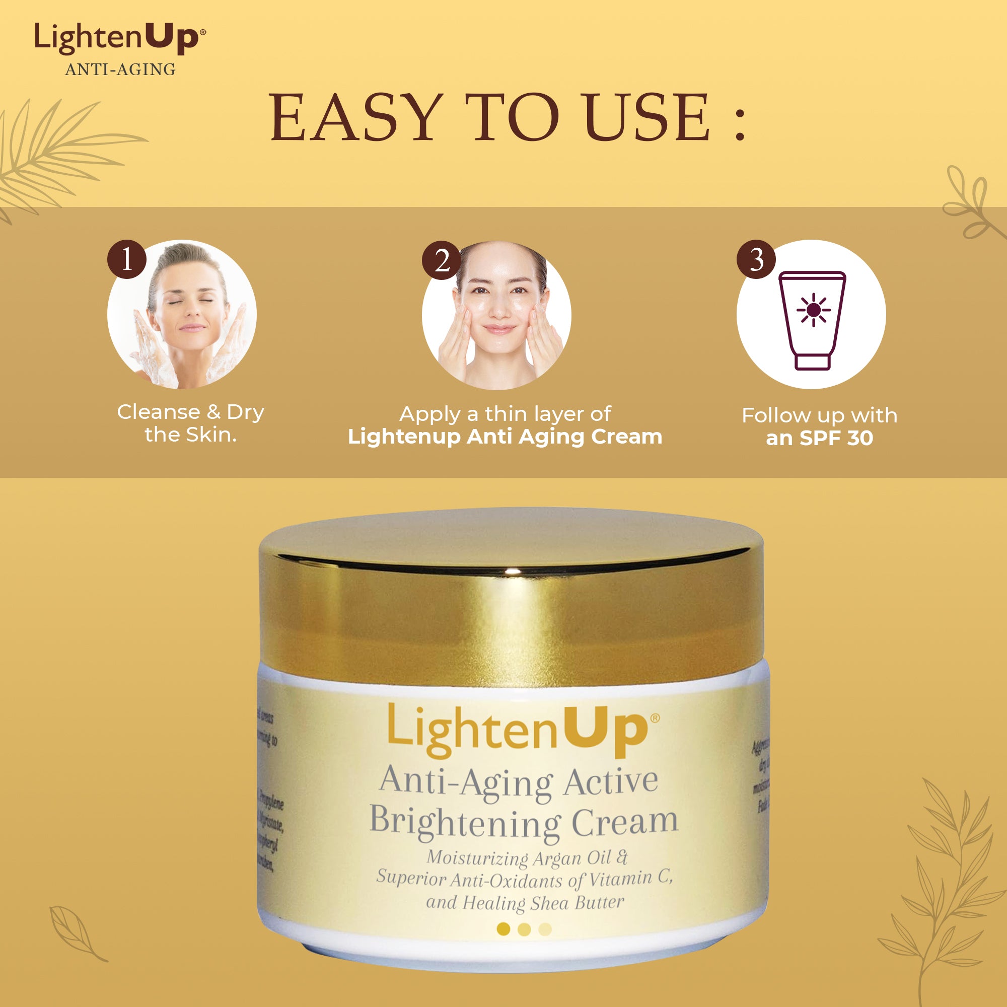 Omic LightenUp Anti-Aging Brightening Cream - 100ml