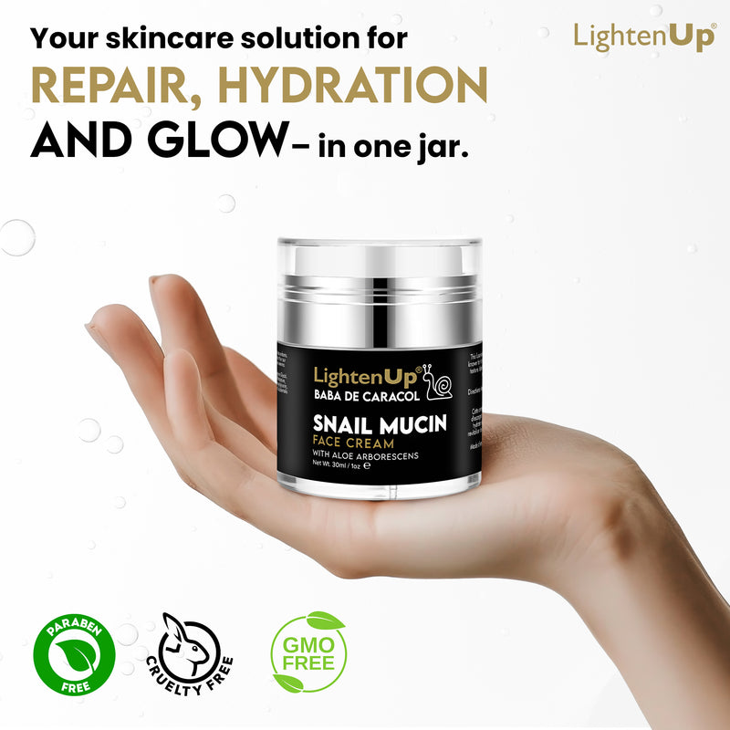 LightenUp Baba de Caracol Snail Mucin Face Cream 30ml