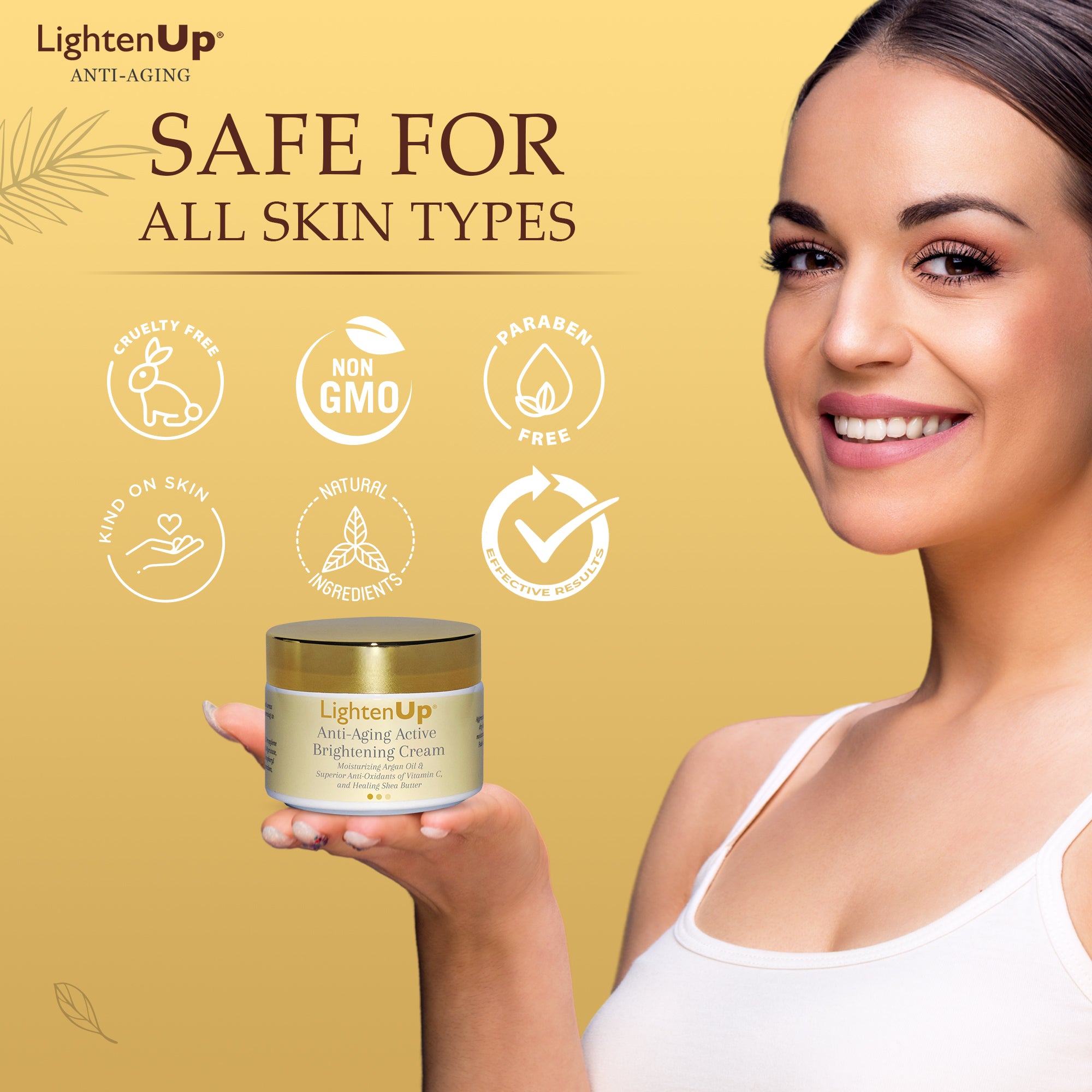 Omic LightenUp Anti-Aging Brightening Cream - 100ml