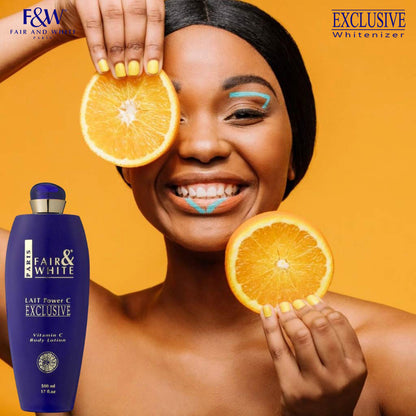 Fair & White Exclusive Body Lotion with Pure Vitamin "C" - Radiant Skin - 500ml / 17 fl oz