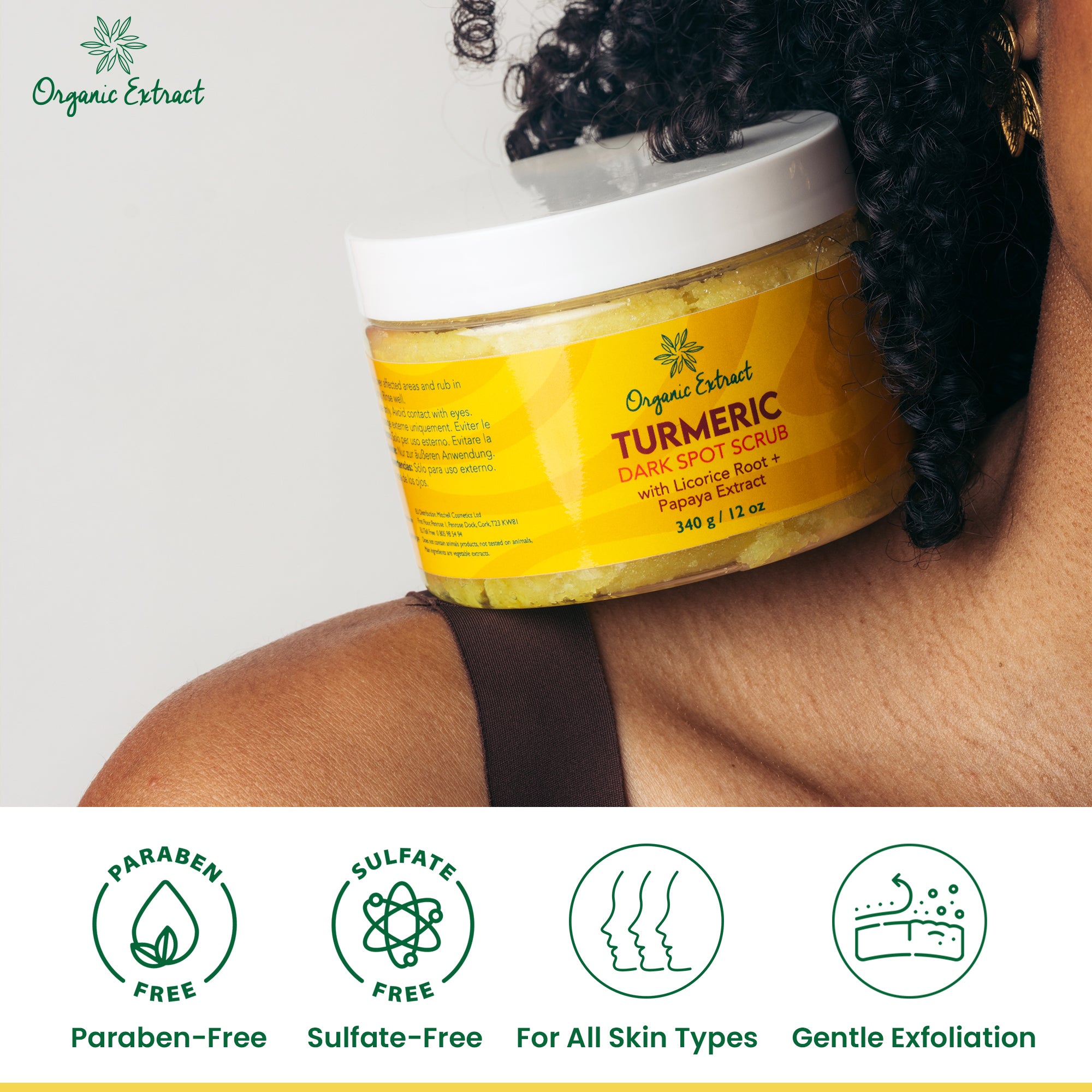Organic Extract Turmeric Dark Spot Scrub 12 oz/354 ml