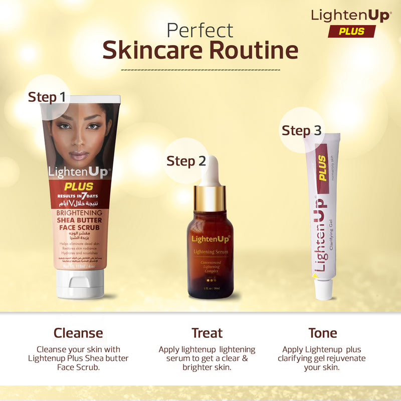 LightenUp Plus Brightening Shea Butter Face Scrub 118ml / 4 fl oz
