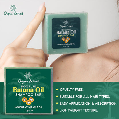 Organic Extract Batana Oil Shampoo bar 4 oz/ 118ml