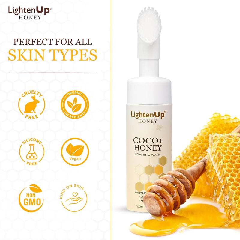 LightenUp Honey Foaming Wash 150ml