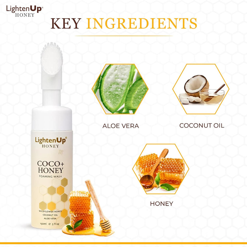 LightenUp Honey Foaming Wash 150ml