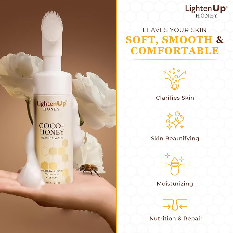 LightenUp Honey Foaming Wash 150ml