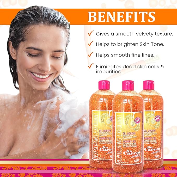 So Carrot Exfoliating Shower Gel 940ml