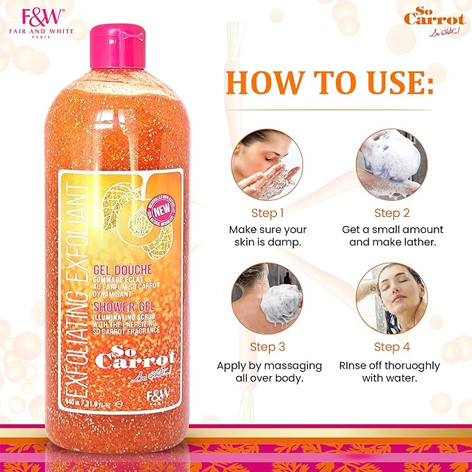 So Carrot Exfoliating Shower Gel 940ml