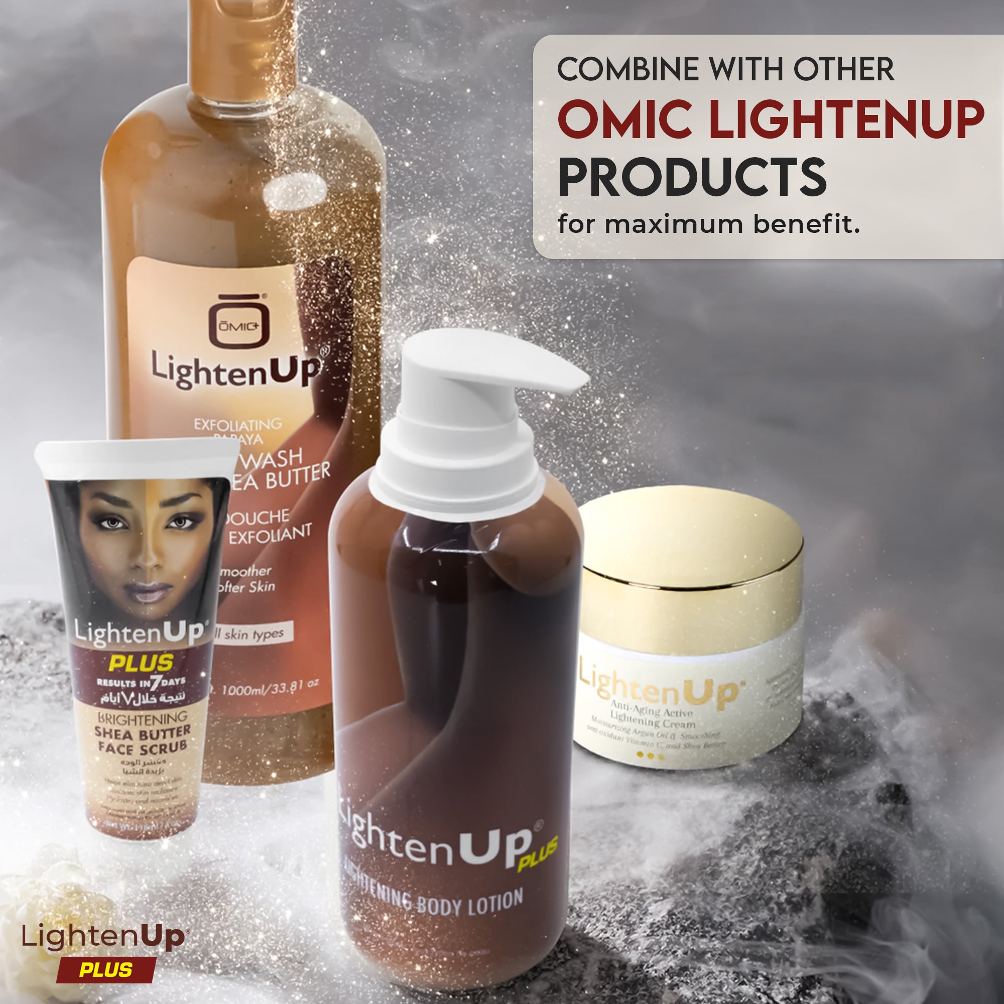 Omic LightenUp PLUS Brightening Body Lotion - 400ml