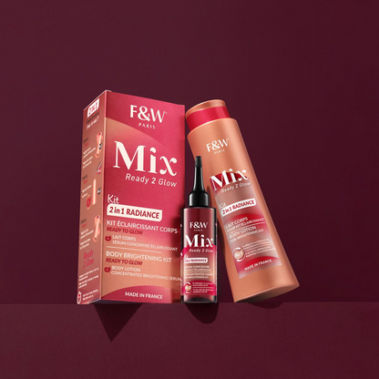 FW MIX Brightening KIT Body lotion and Serum 400ml - Fair & White