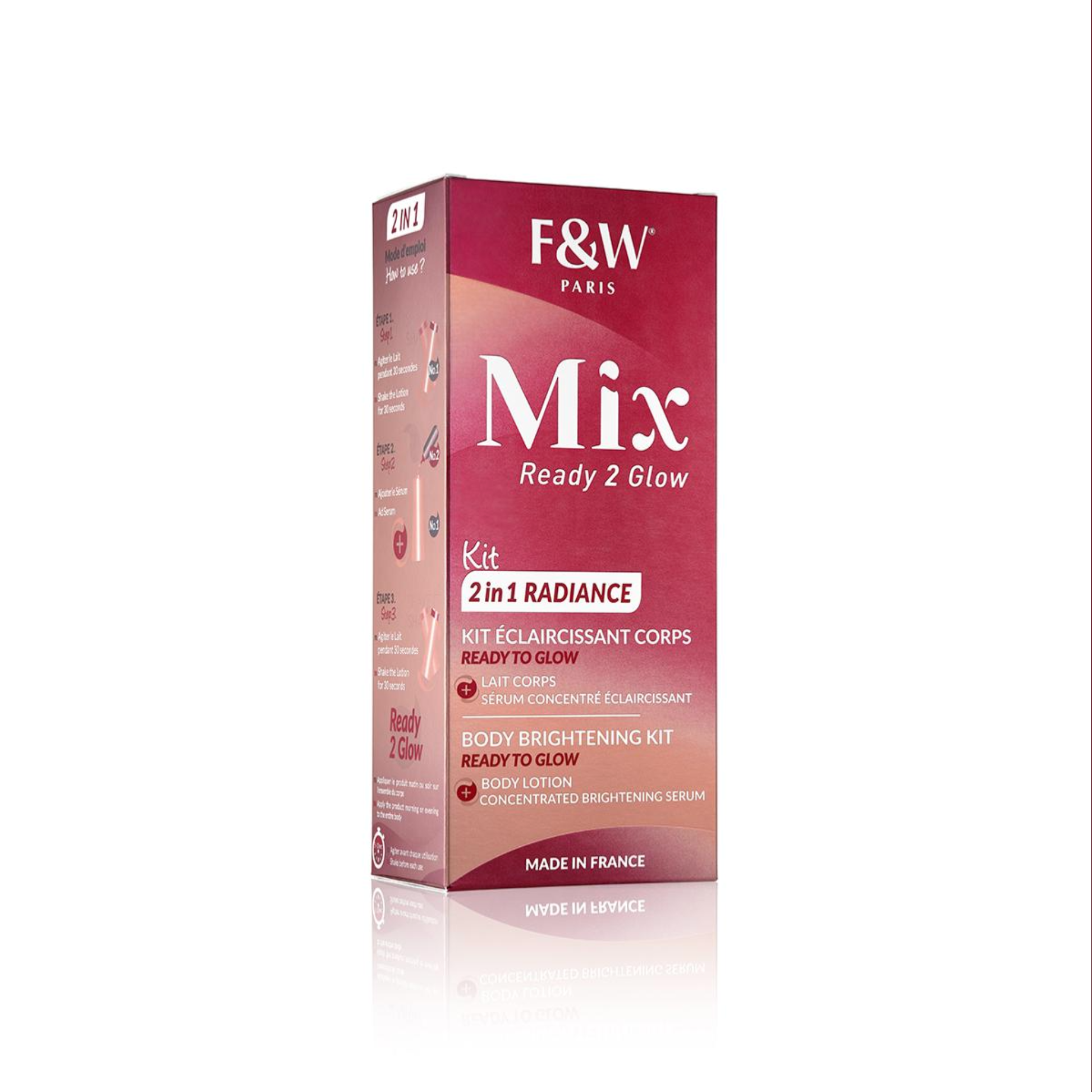 FW MIX Brightening KIT Body lotion and Serum 400ml - Fair & White