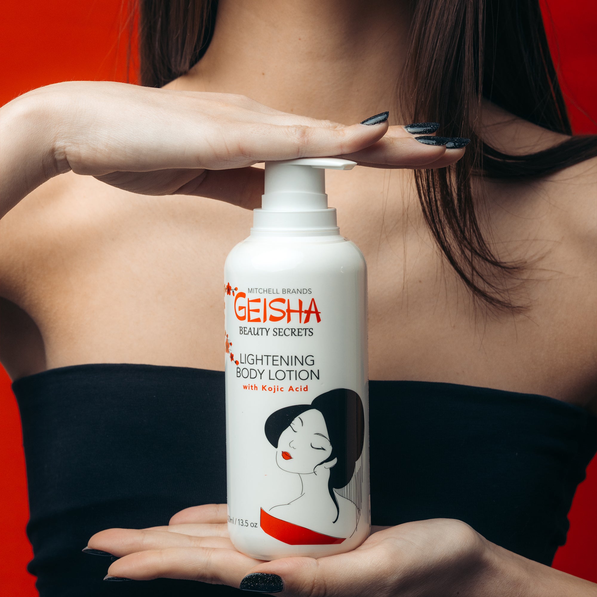 Geisha Beauty Secrets Brightening Body Lotion with Kojic Acid - 400ml / 13 fl oz