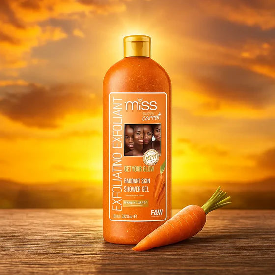 F&W Miss White Carrot  Riadiant Skin Exfoliating Shower Gel 940 ml