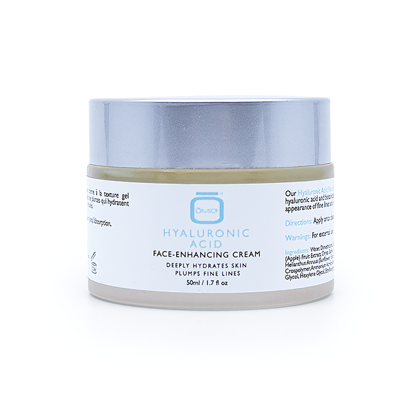 Crema potenciadora del rostro con ácido hialurónico Omic+ - 50ml / 1.7 Fl Oz