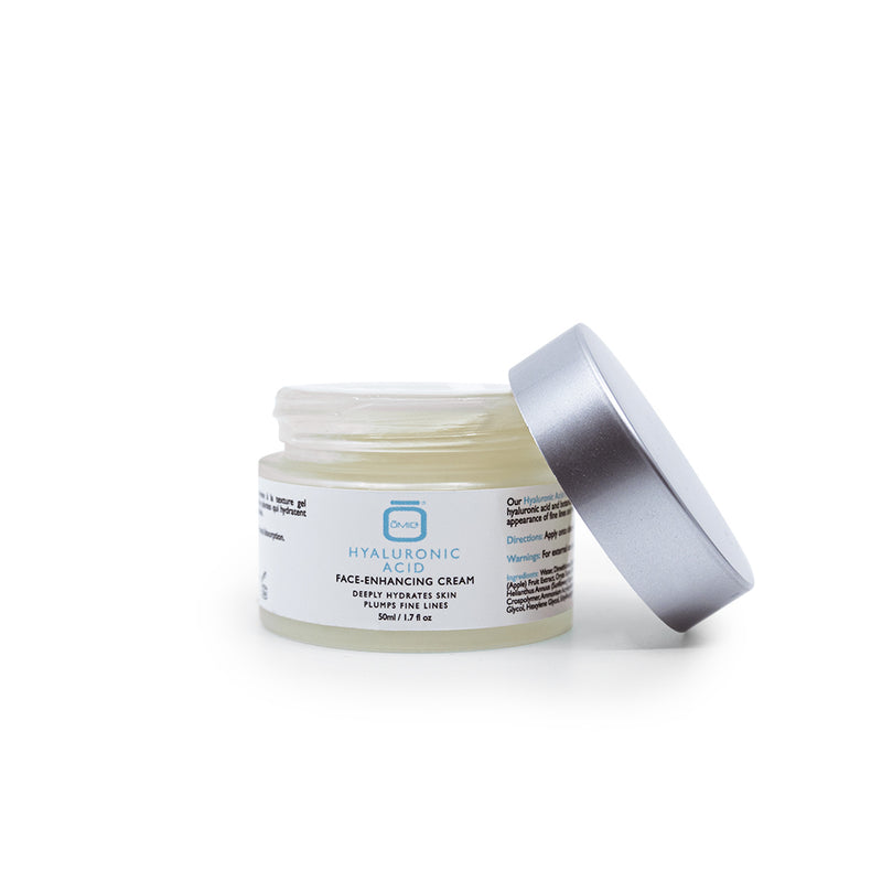 Crema potenciadora del rostro con ácido hialurónico Omic+ - 50ml / 1.7 Fl Oz
