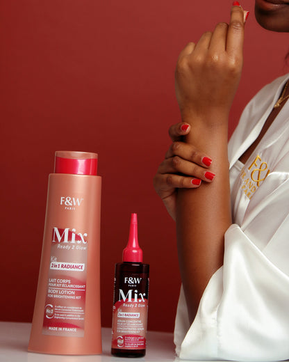 FW MIX Brightening KIT Body lotion and Serum 400ml - Fair & White