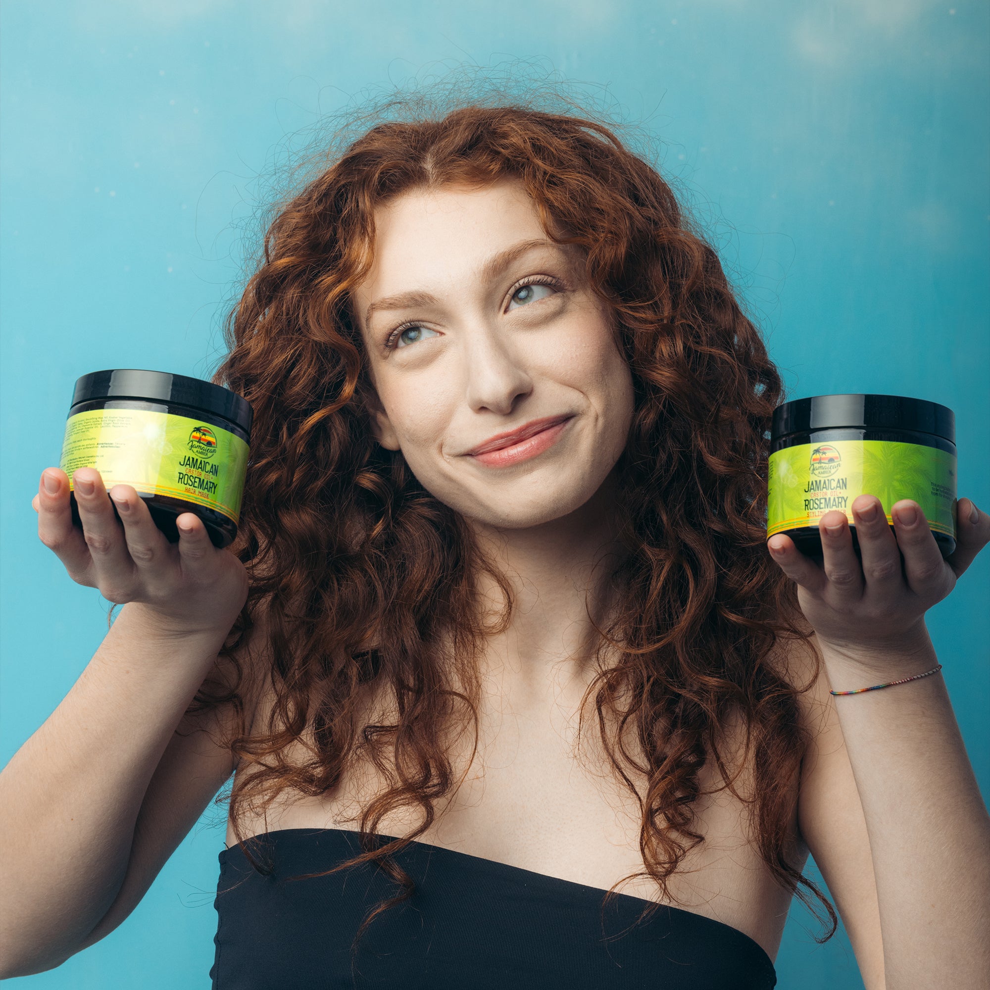 Jamaican Amber Jamaican Castor Oil & Rosemary Hair Styling Butter 12 oz/354 ml
