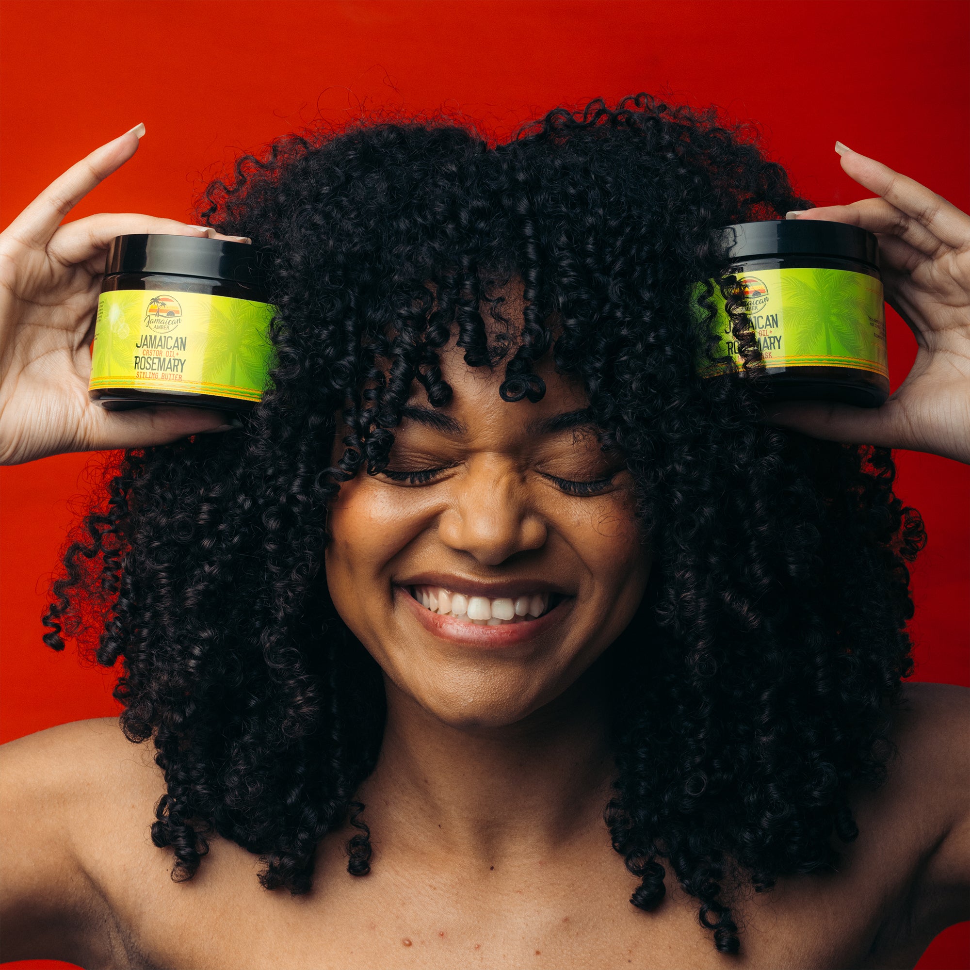 Jamaican Amber Jamaican Castor Oil & Rosemary Hair Mask 12 oz/354 ml