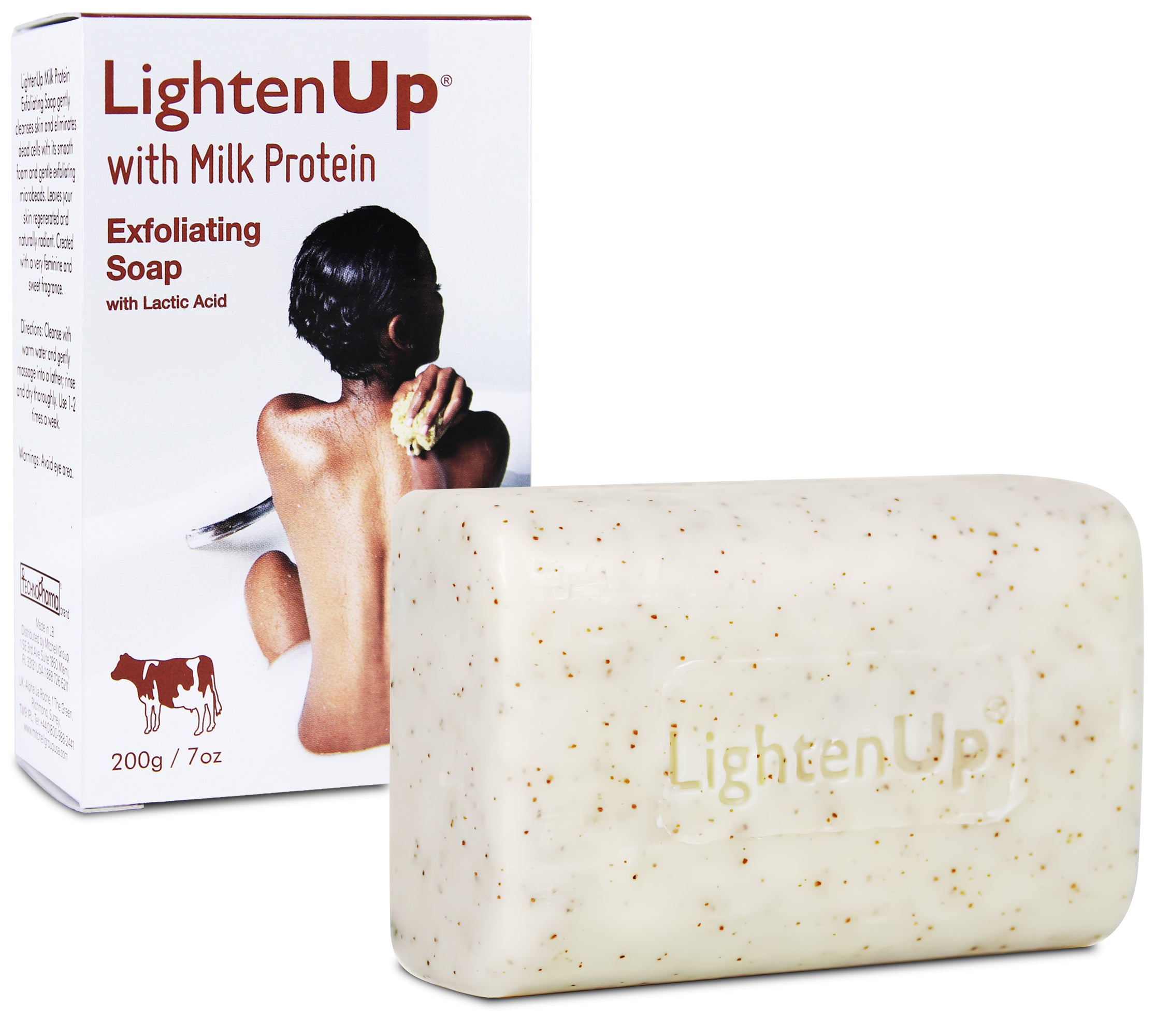 LightenUp Milk Protein Exfoliating Soap 200gr