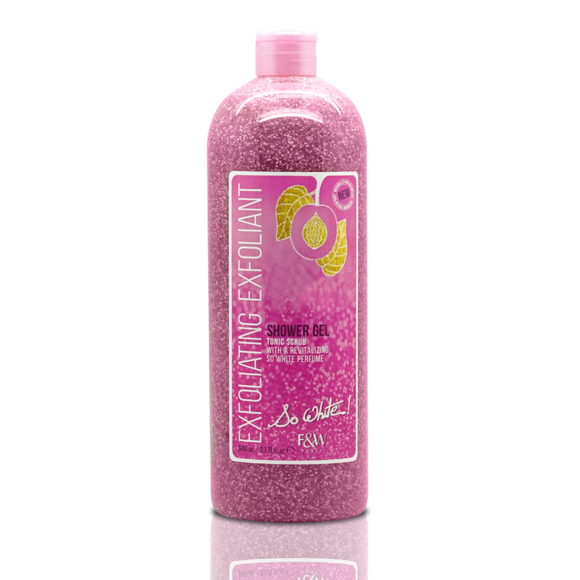 Fair & White So White Exfoliating Shower Gel / Tonic Scrub - Revitalizing shower gel - 940ml / 31.8 fl oz