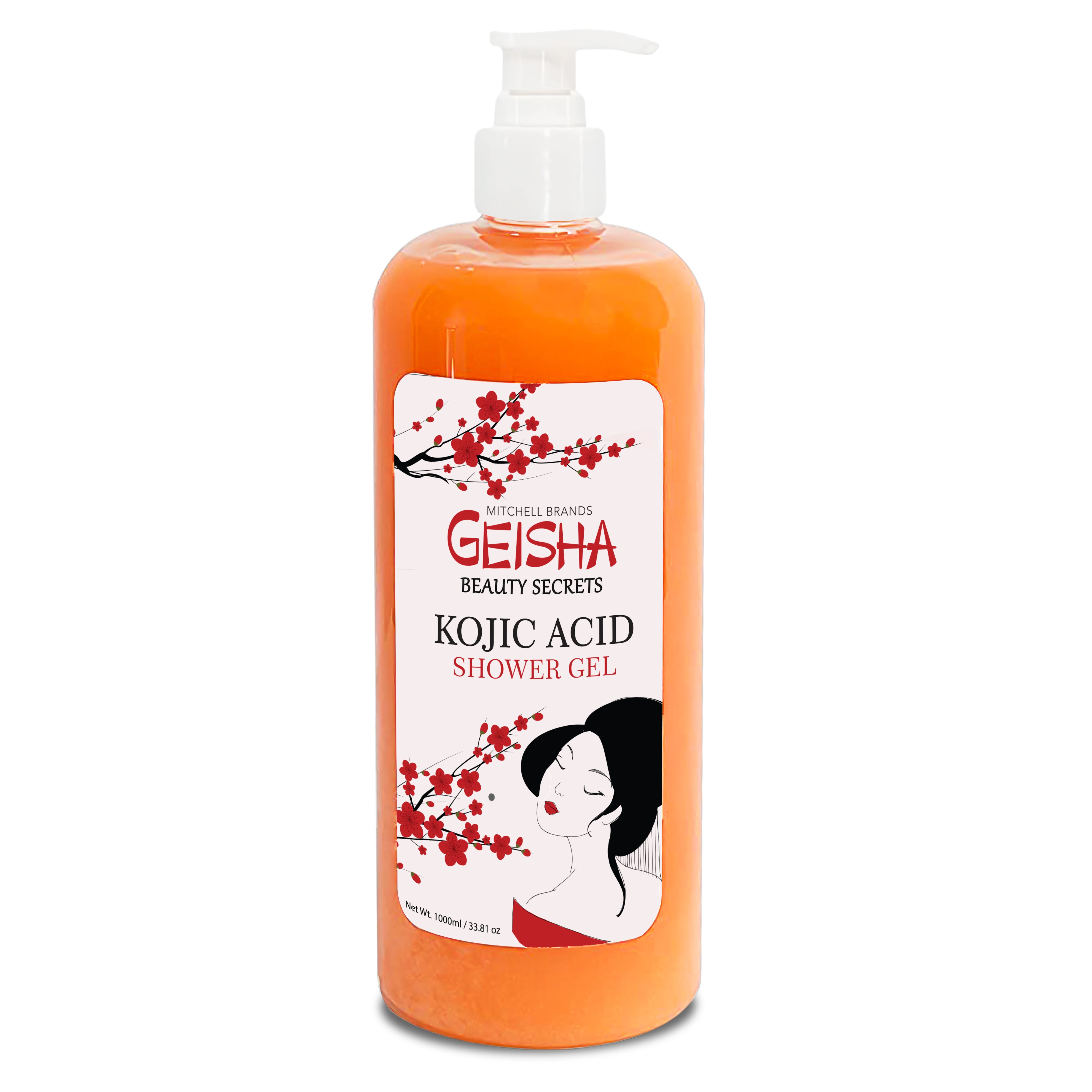 Geisha áilleacht Glóthach Cith Rúnda - lightening agus Moisturizing Glóthach - 1000ml / 33 fl oz