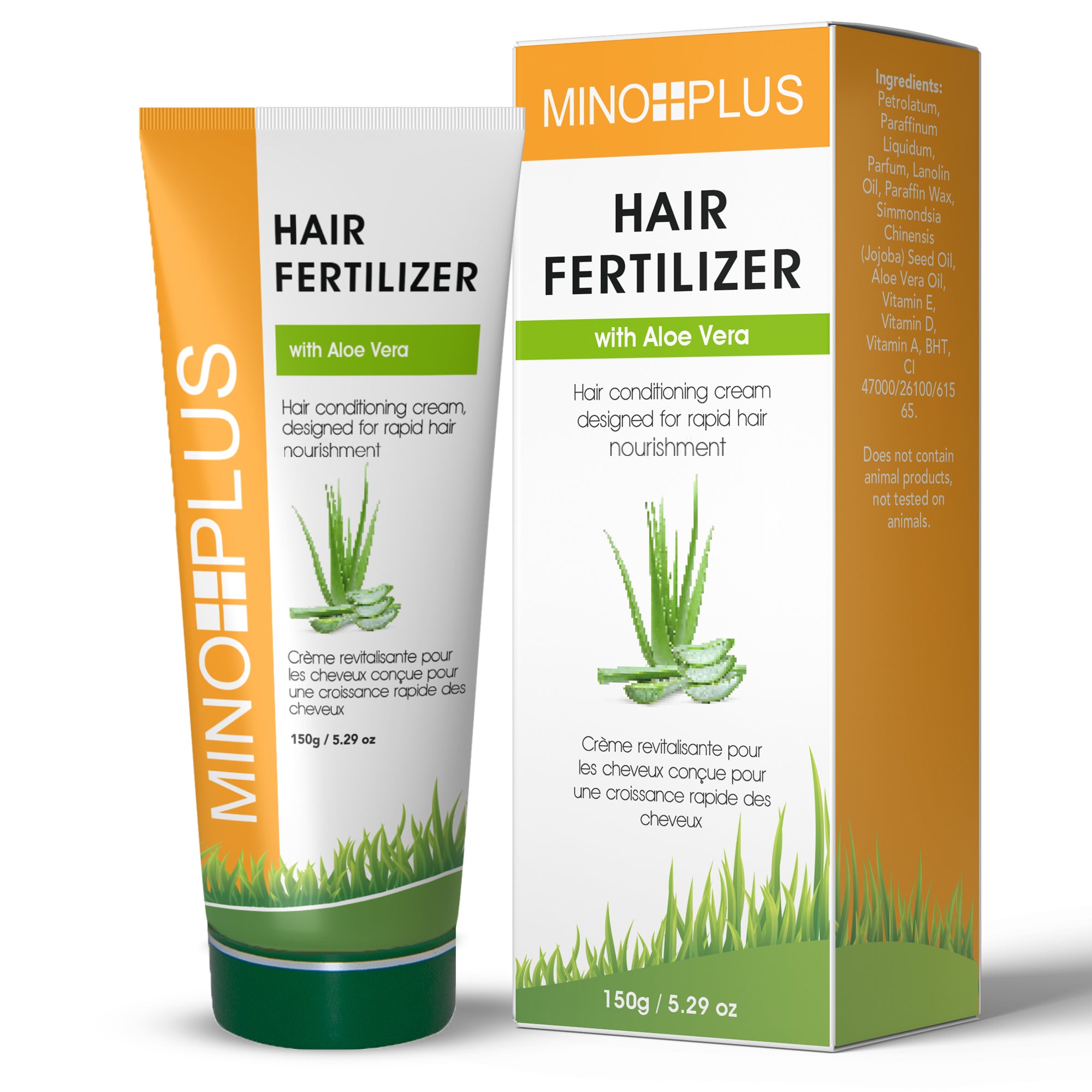 Fertilizzante organico per capelli Minoplus con olio di canfora - 150 g / 5,29 once