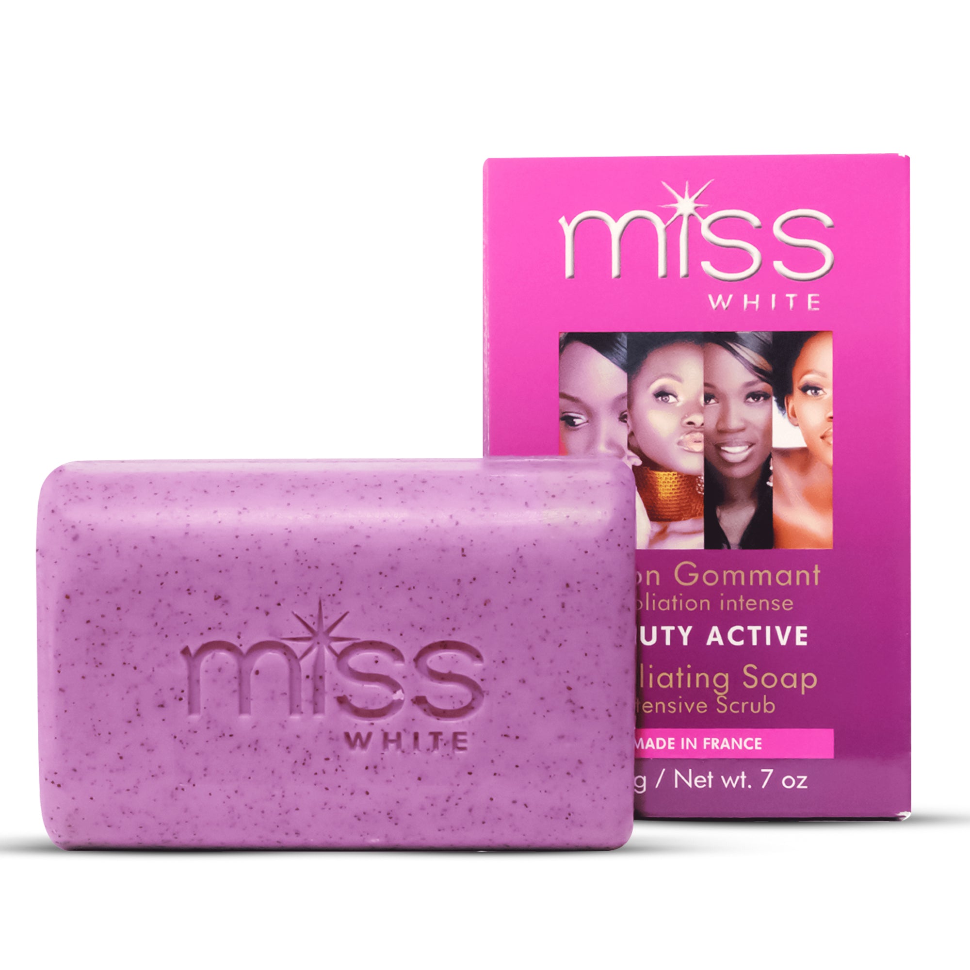Fair & White Miss White Exfoliating Soap - Exfoliates Skin - 200g / 7 oz
