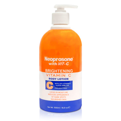 Lotion éclaircissante pour le corps Neoprosone à la vitamine C - 500 ml / 16,9 oz