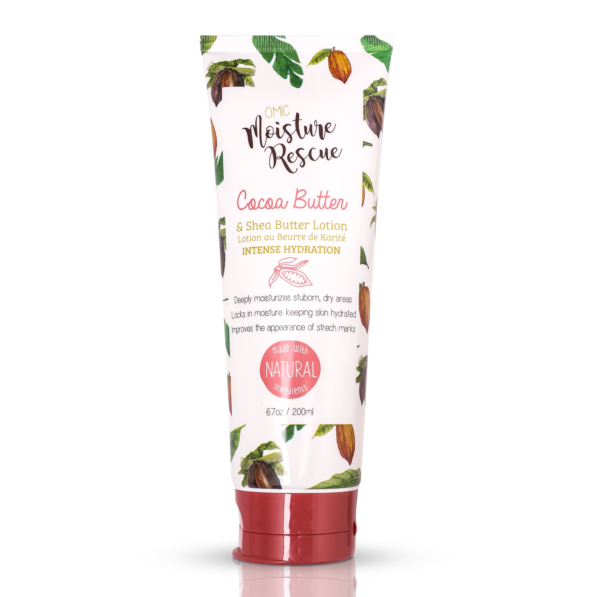 Moisture Rescue Shea Butter Lotion Tube with Cocoa Butter - 200 ml