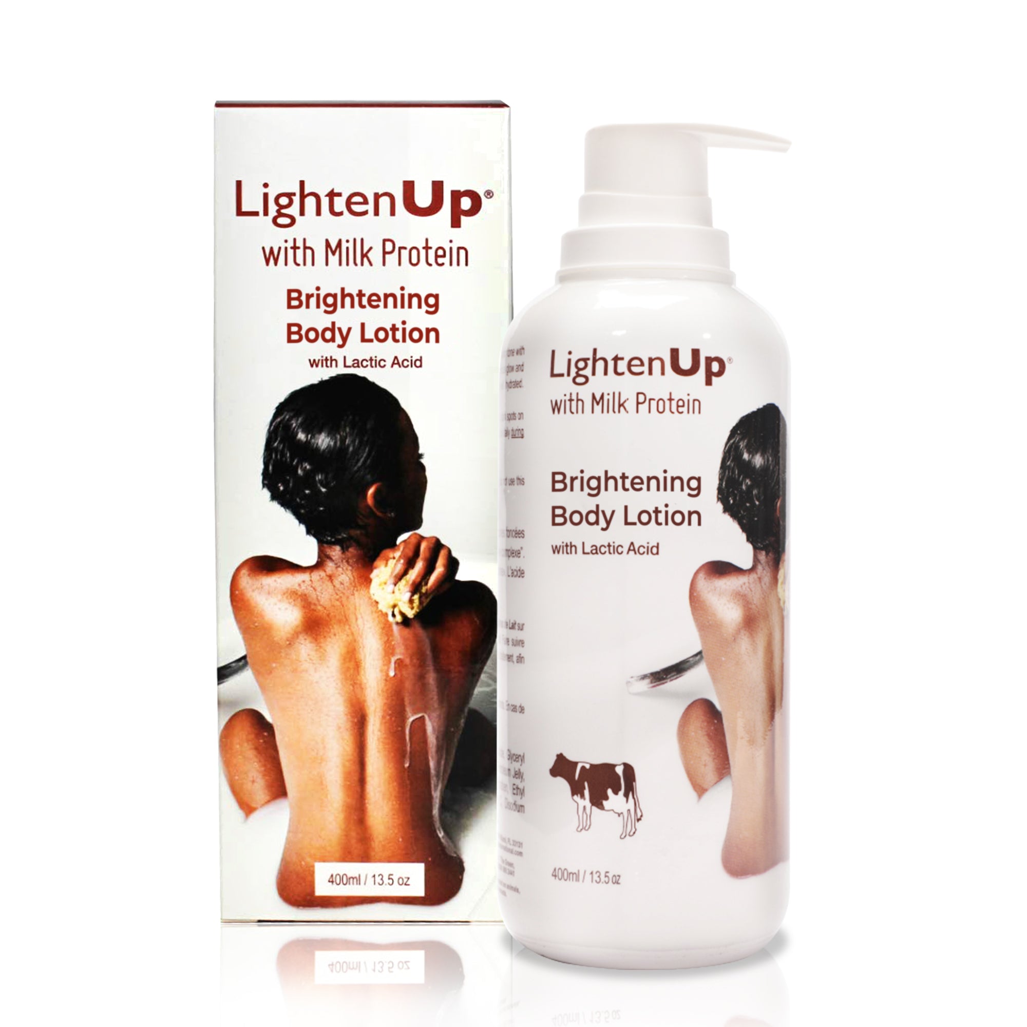 Omic Lightenup Lozione schiarente attiva all'acido lattico - 400 ml / 13,5 once