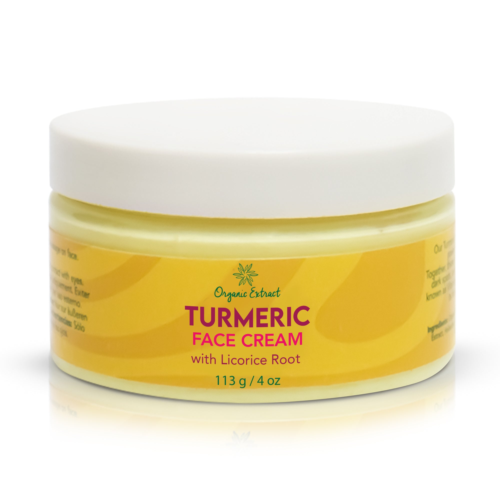Organic Extract Turmeric Facial Cream 4 oz/118 ml