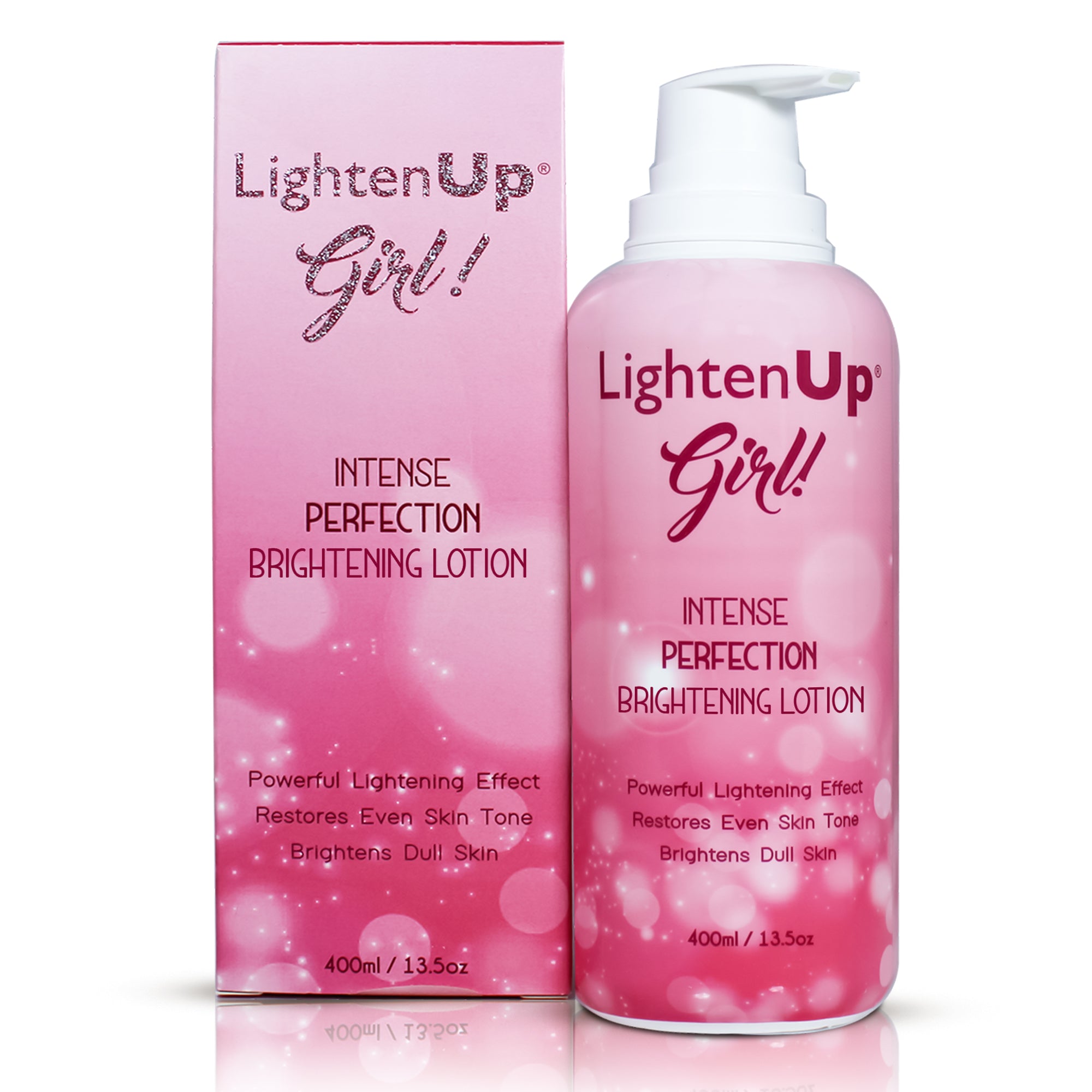 Omic LightenUp Girl! Lozione schiarente Intense Perfection - 400 ml / 13,5 once