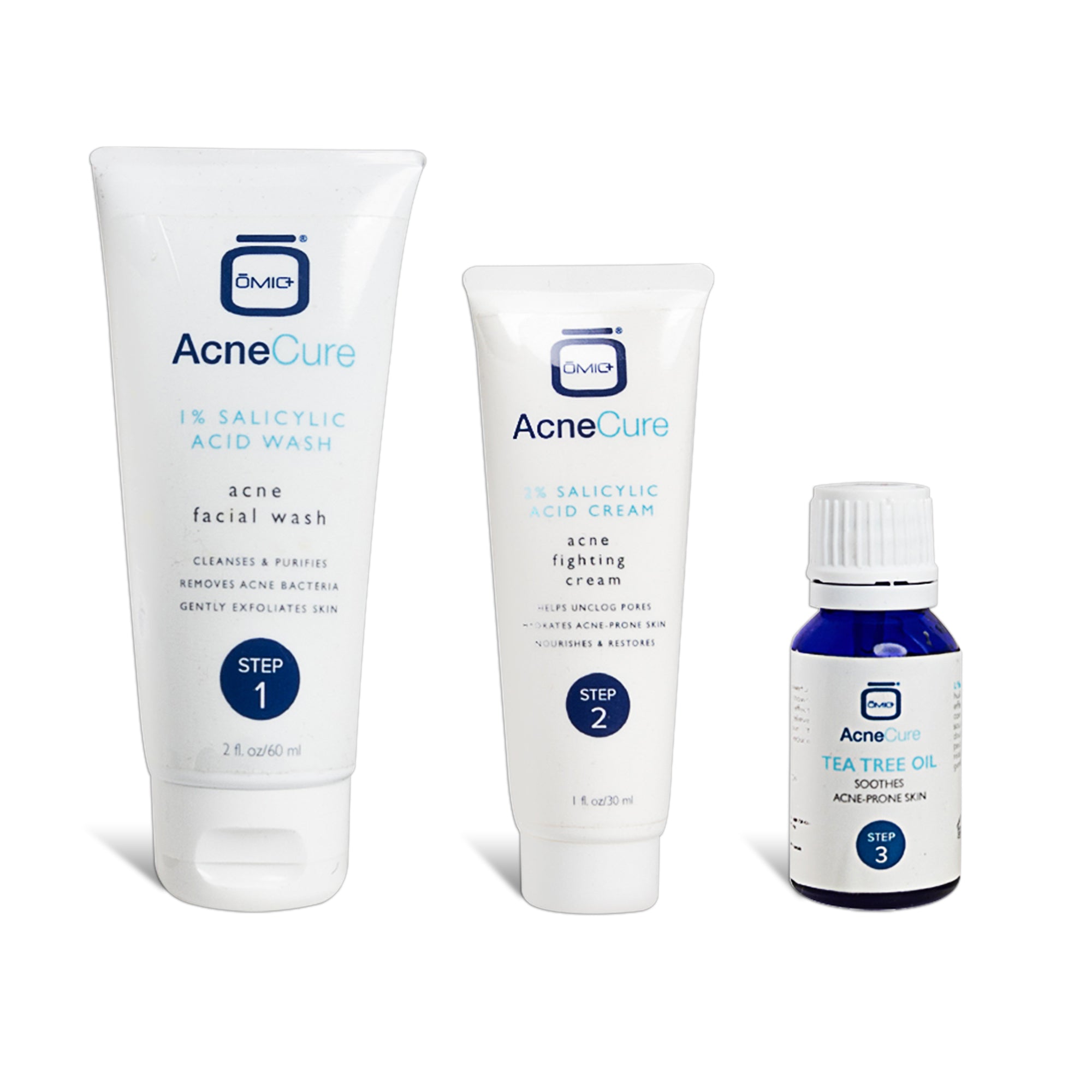 OMIC+ Acne cure 3 Step Acne Clarifying System