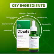 Clovate Anti-aging Serum - 30ml / 1 fl oz Mitchell Group USA, LLC - Mitchell Brands - Skin Lightening, Skin Brightening, Fade Dark Spots, Shea Butter, Hair Growth Products