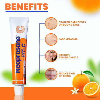 Neoprosone Brightening Gel with Vitamin C – 30g / 1 Fl Oz Neoprosone Vitamin "C" - Mitchell Brands - Skin Lightening, Skin Brightening, Fade Dark Spots, Shea Butter, Hair Growth Products