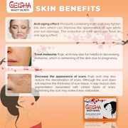 Geisha Beauty Secrets Exfoliating Soap with Kojic Acid - 200g / 7.1 oz Mitchell Brands - Mitchell Brands - Skin Lightening, Skin Brightening, Fade Dark Spots, Shea Butter, Hair Growth Products