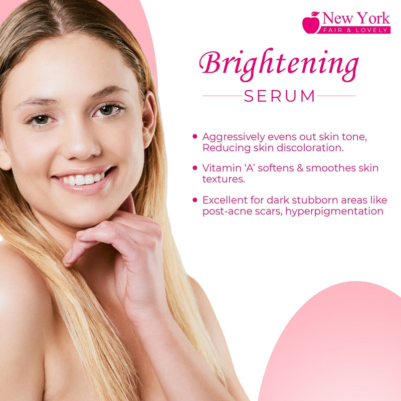 New York Fair & Lovely Lightening Serum - 30ml / 1 Fl Oz New York Fair & Lovely - Mitchell Brands - Skin Lightening, Skin Brightening, Fade Dark Spots, Shea Butter, Hair Growth Products