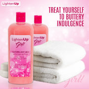 Omic LightenUp Girl! Exfoliating Shower Gel - 1000ml / 33.81 Oz Mitchell Brands - Mitchell Brands - Skin Lightening, Skin Brightening, Fade Dark Spots, Shea Butter, Hair Growth Products