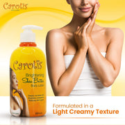 Carotis Brightening Shea Butter Body Lotion with Vitamin A - 500ml / 17.6 fl oz Mitchell Brands - Mitchell Brands - Skin Lightening, Skin Brightening, Fade Dark Spots, Shea Butter, Hair Growth Products