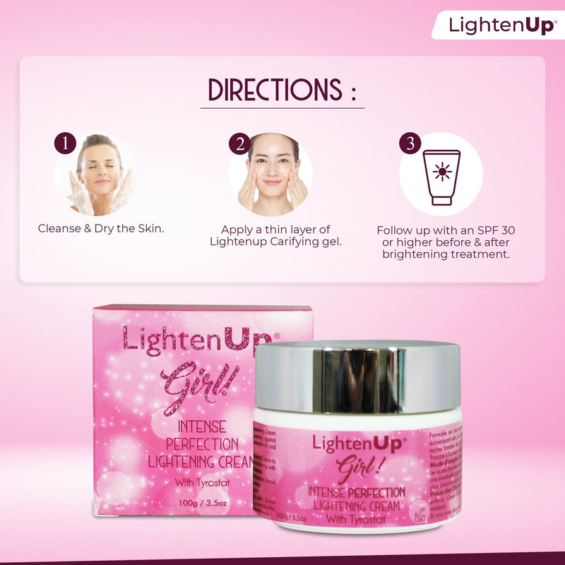 Omic LightenUp Girl! Intense Perfection Lightening Cream - 100g / 3.5 Oz Mitchell Brands - Mitchell Brands - Skin Lightening, Skin Brightening, Fade Dark Spots, Shea Butter, Hair Growth Products
