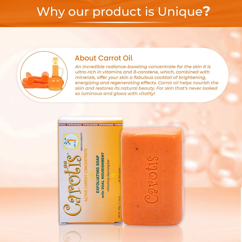 Carotis Exfoliating Soap - 200g / 7 fl oz Carotis - Mitchell Brands - Skin Lightening, Skin Brightening, Fade Dark Spots, Shea Butter, Hair Growth Products