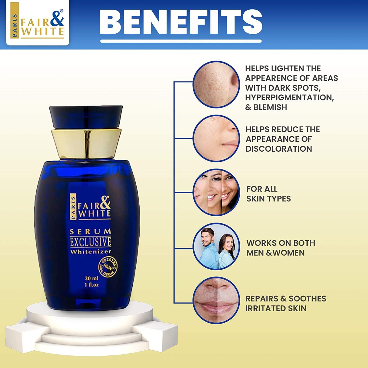 Fair and White Exclusive Whitenizer Serum 30ml – Mitchell Brands